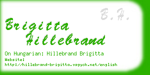 brigitta hillebrand business card